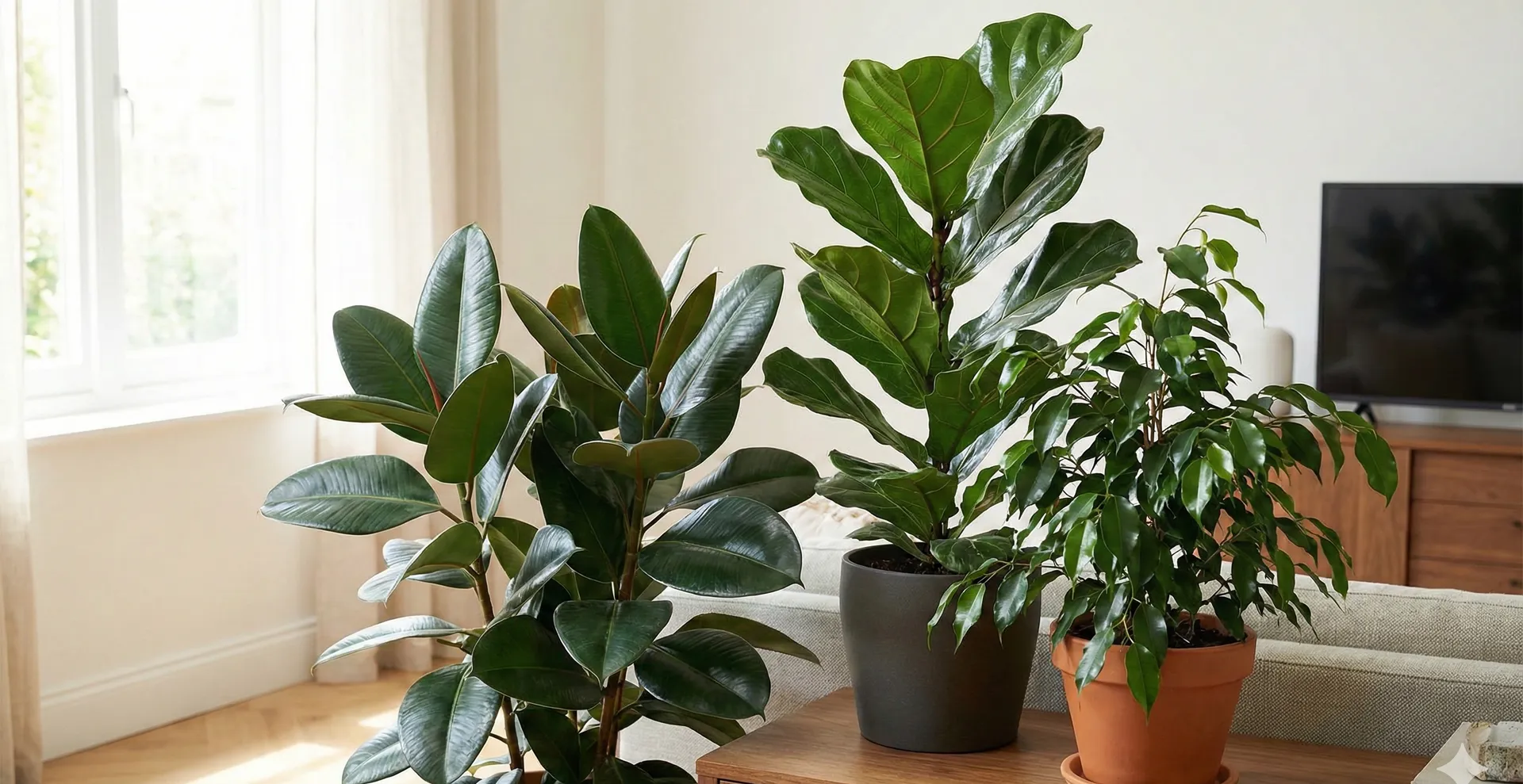 Beliebte Ficus-Sorten mit glänzenden Blättern: Pflege, Standort und Styling-Tipps