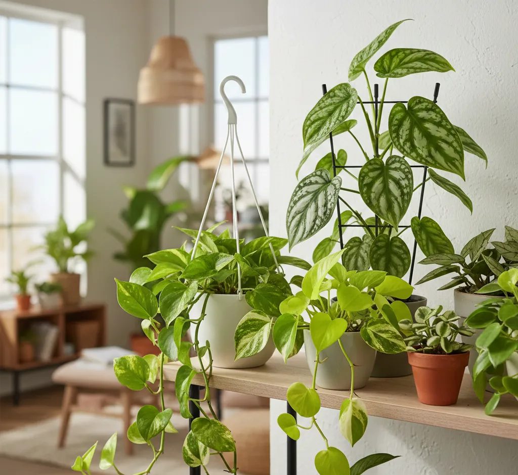 Beliebte Pothos‑Varianten mit herzförmigen Blättern: Pflegeleichte Grünlieblinge für jeden Raum