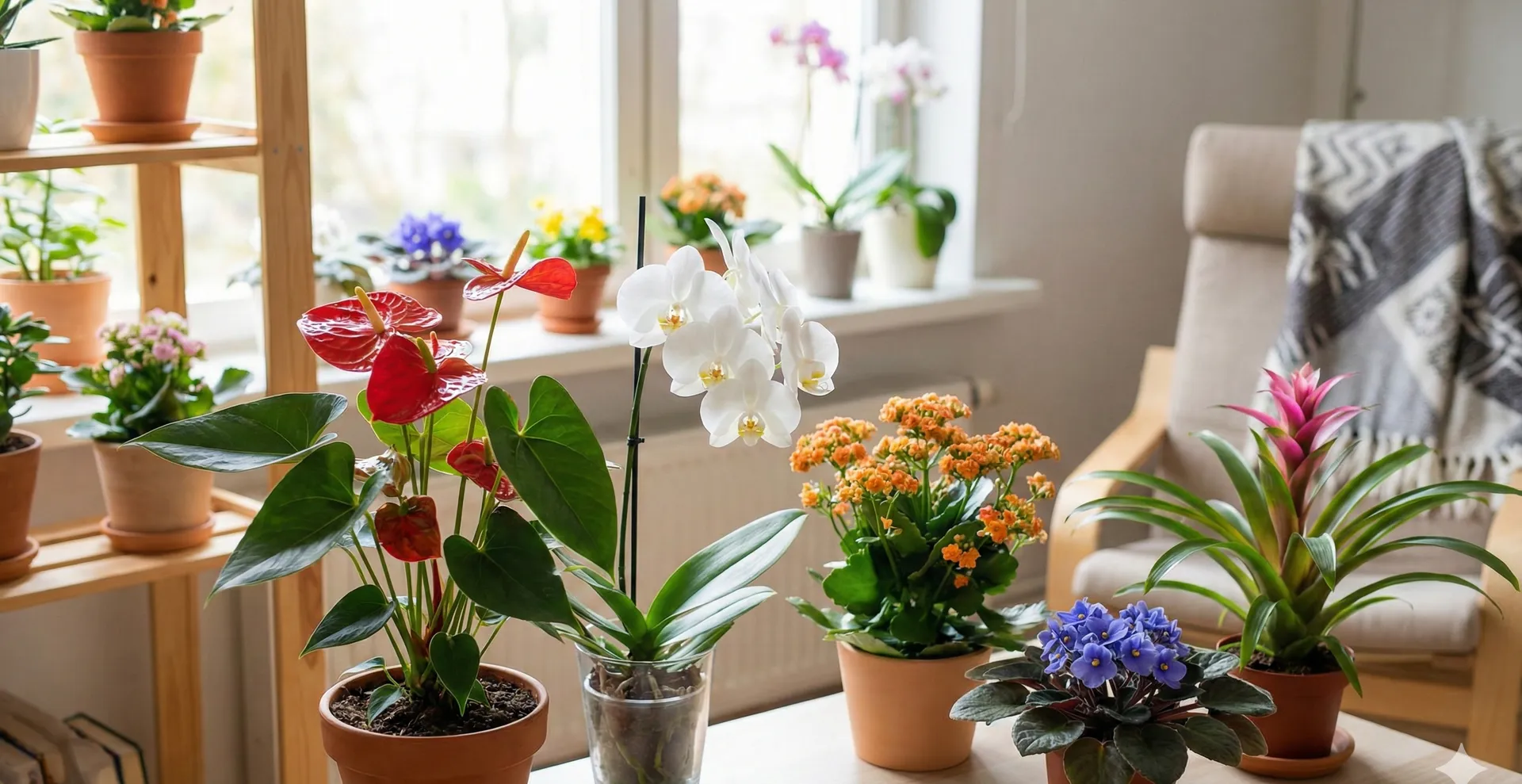Blühende Zimmerpflanzen mit langer Blütezeit: So holst du dir das ganze Jahr Farbe ins Zuhause