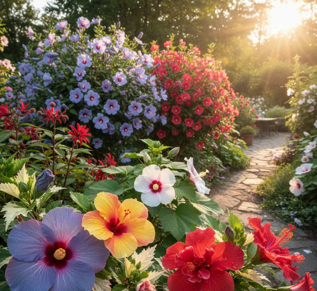 Die 10 besten blühenden Hibiskussorten für sonnige Gärten: Ein Blütenparadies schaffen