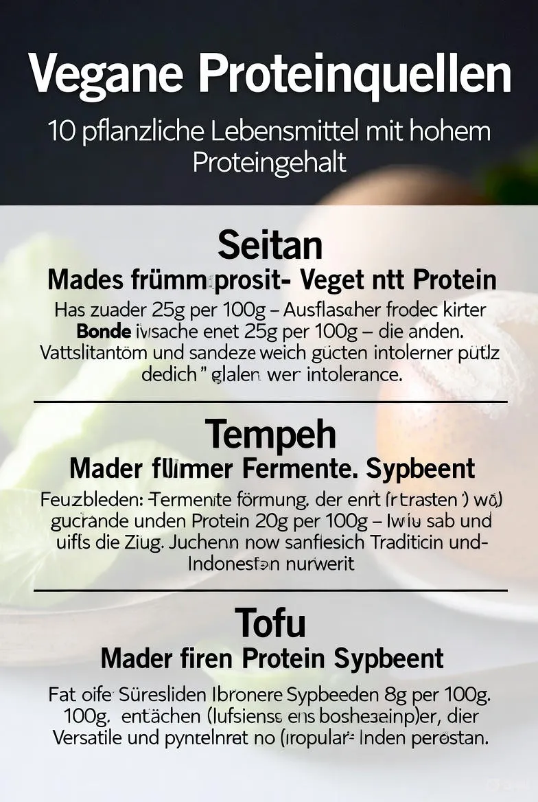 Die 10 besten pflanzlichen Proteinquellen für Veganer – Eiweißpower ohne Tierprodukte