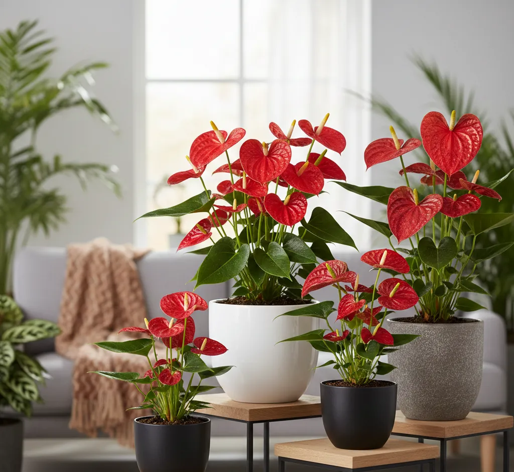 Die schönsten Anthurien mit roten Blüten: Sorten, Pflege und Gestaltungsideen