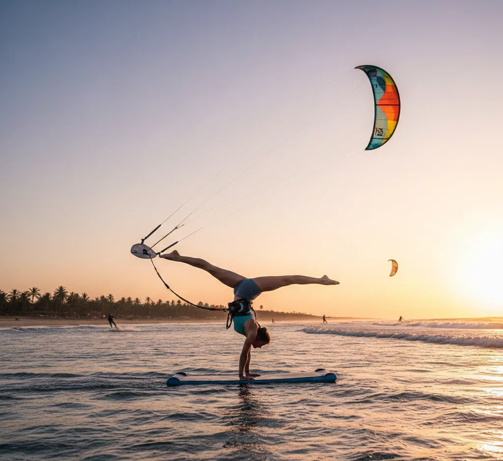 Flow auf Wasser und Matte: Wie Kitesurfen und Yoga sich perfekt ergänzen