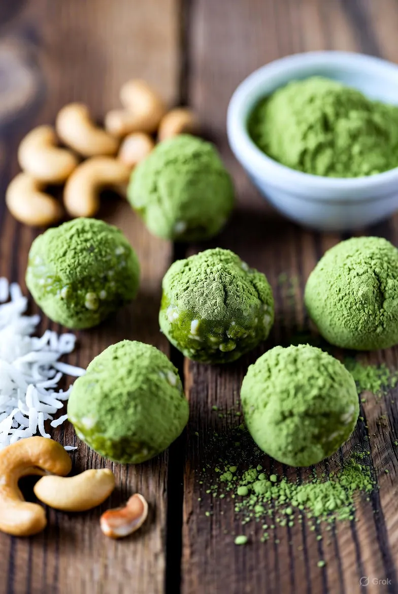Gesunde Matcha Energy Balls: Einfaches No-Bake-Rezept für natürlichen Energieschub