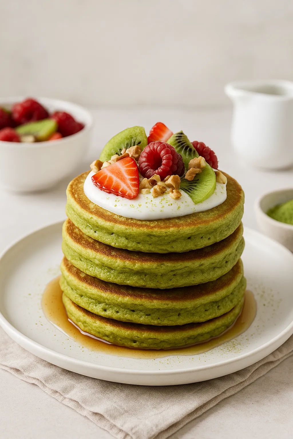 Matcha und Protein-Pancakes – Der perfekte Start in den Tag