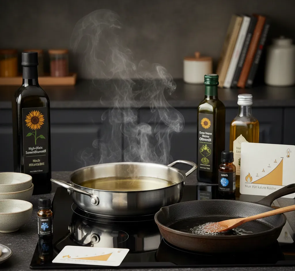 Öl und Hitzestabilität: So prüfst du, welches Öl wirklich hohen Temperaturen standhält