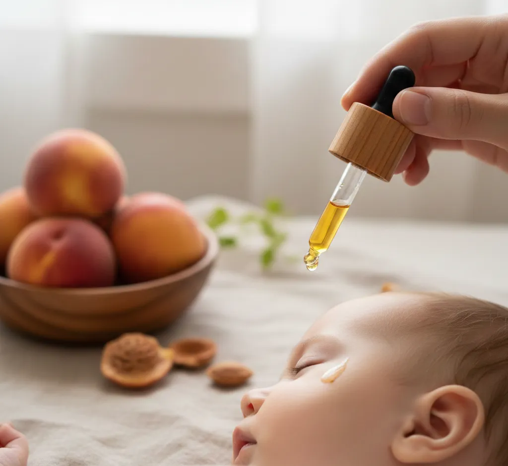 Pfirsichkernöl: Das Samtweiche Geheimnis für Zarte Babyhaut
