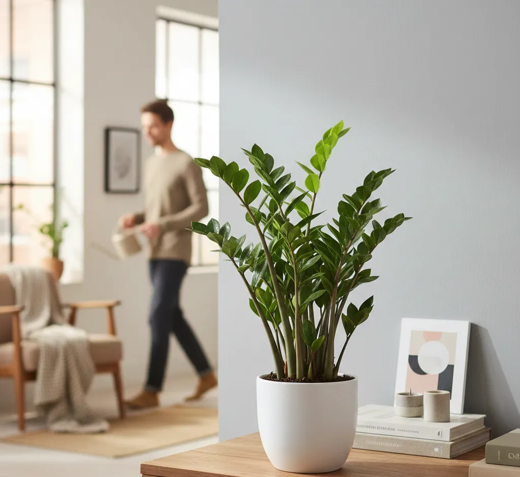 Pflegeleichte Zamioculcas: Die perfekte Zimmerpflanze für vergessliche Gärtner