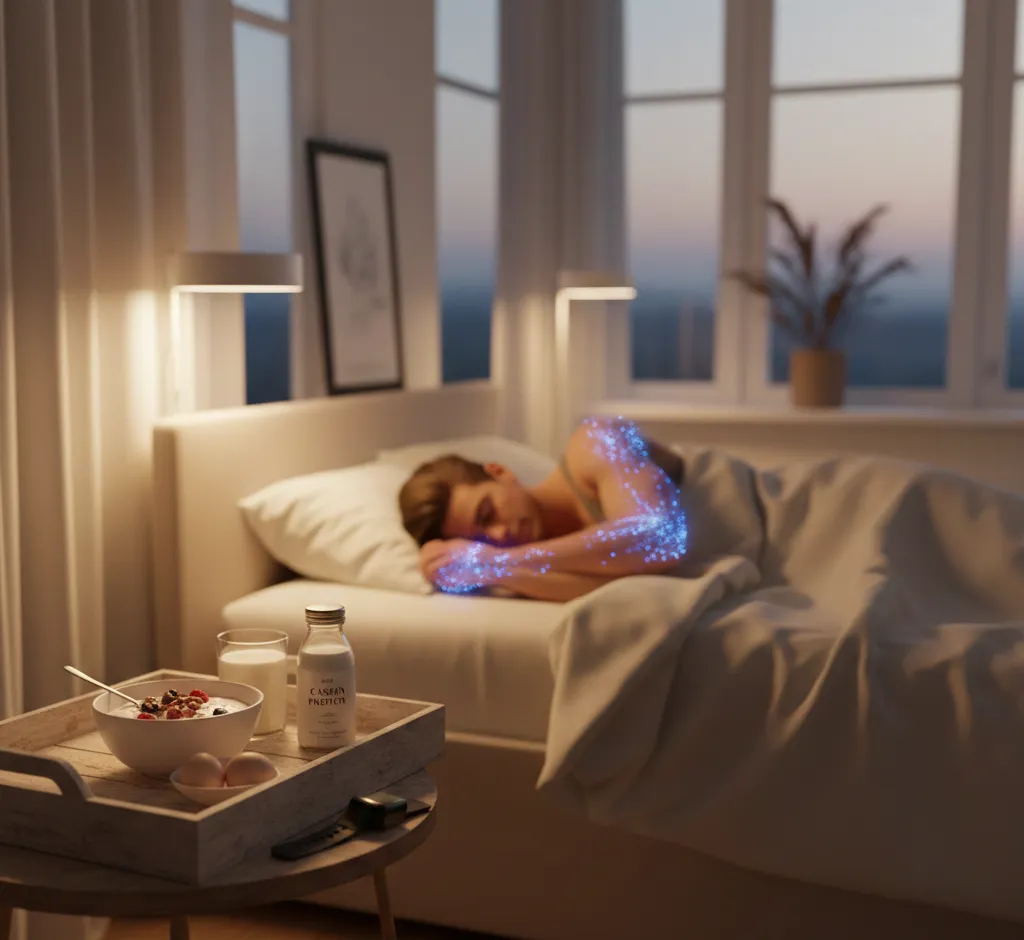 Protein im Schlaf: Wie Eiweiß die nächtliche Regeneration und Muskelentspannung unterstützt