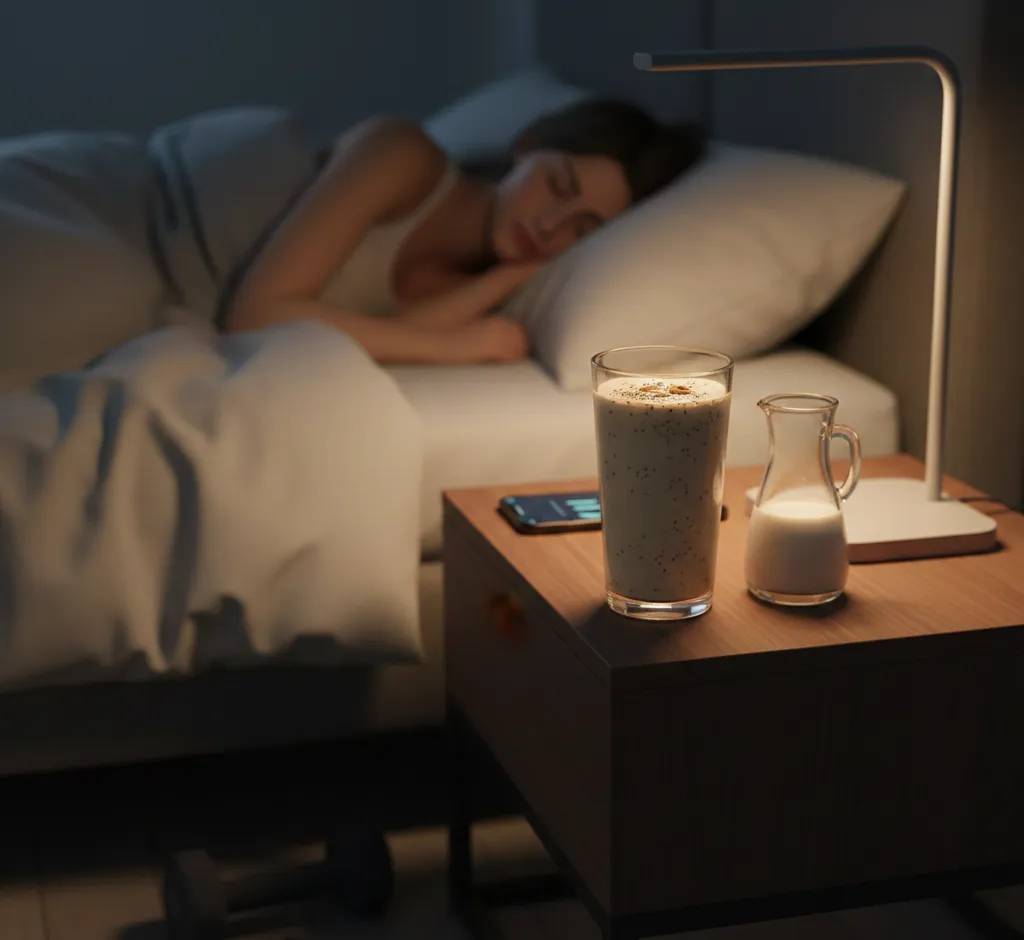 Protein-Power vor dem Schlafengehen: Der ultimative Guide zum Mandelmilch-Proteinshake für optimale Regeneration
