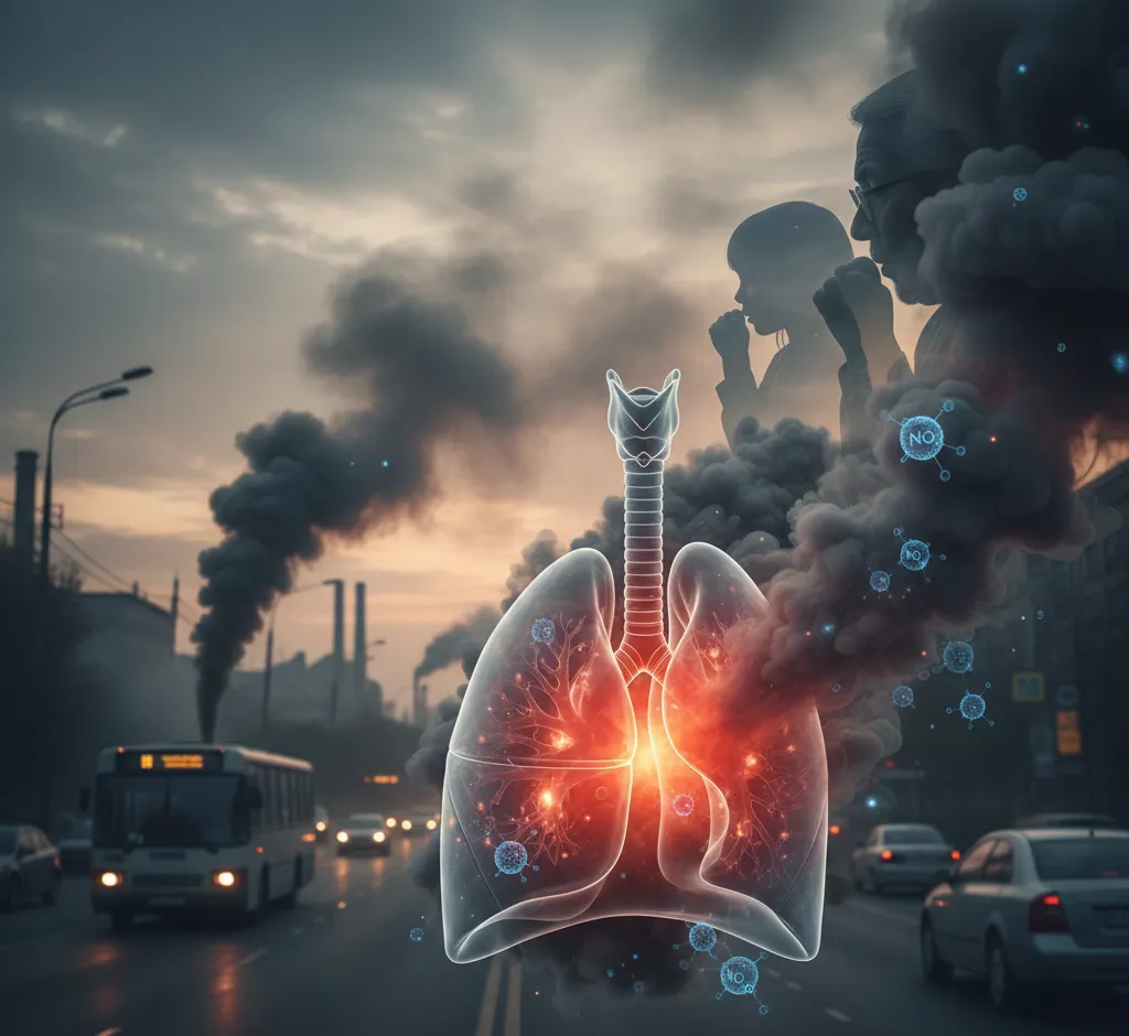 Stickoxide und Bronchitis: Wie Luftschadstoffe unsere Atemwege belasten