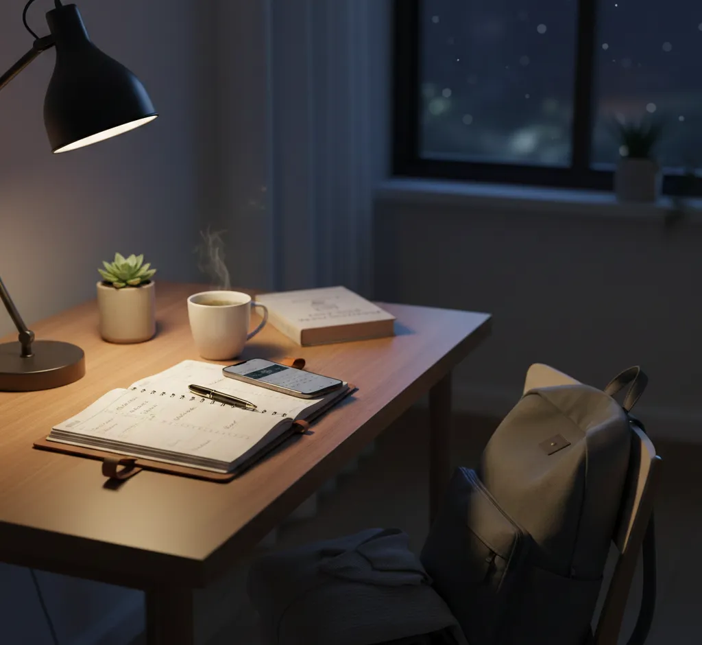 Stressfrei in den Tag: Wie eine kluge Planung am Vorabend dein Leben verändert