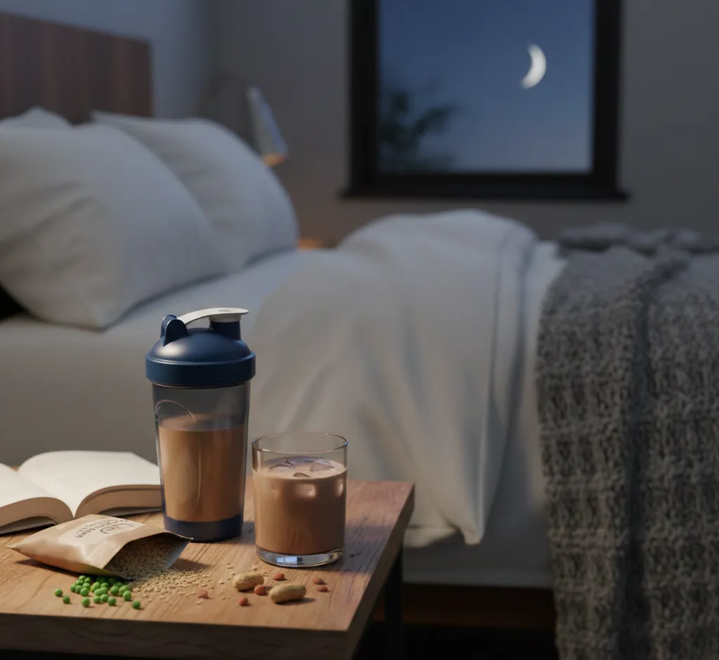 Veganes Proteinpulver vor dem Einschlafen: Sinnvoll oder Mythos?