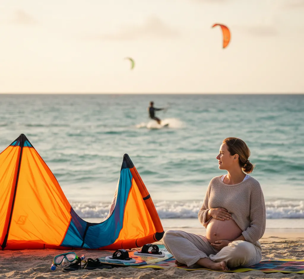 Warum du in der Schwangerschaft auf Kitesurfen verzichten solltest